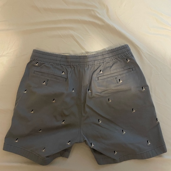 J Crew Blue Stretch Chino Shorts size M - Picture 2 of 3